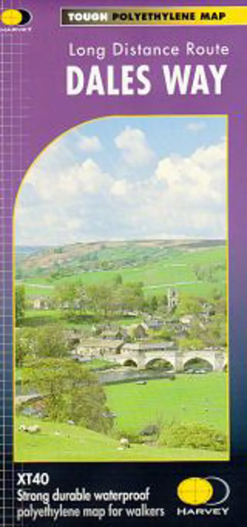 Harvey Maps Dales Way Long Distance Route 1:40 000